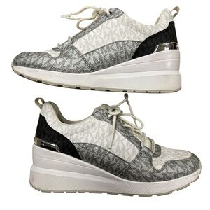 Michael Kors Women's Black and White Sneakers